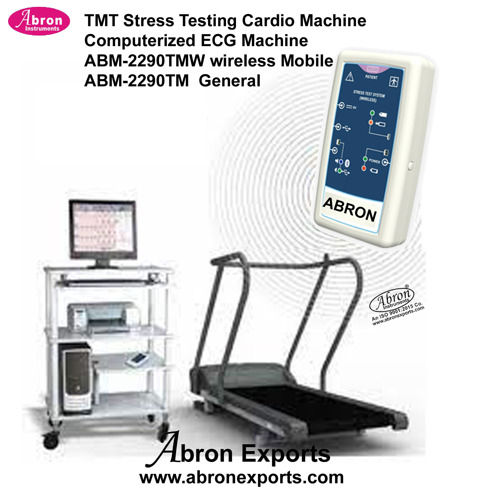TMT stress testing systems Cardio wireless Computerized ECG machine Surgical Medical Nursing Home Hospital ICU Abron ABM-2290TMW 